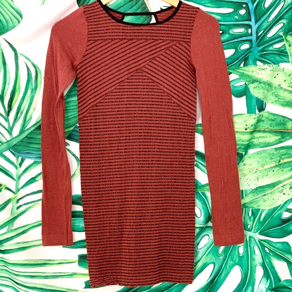 Free People Rusty Striped Ribbed Bodycon Dress - Picture 7 of 10
